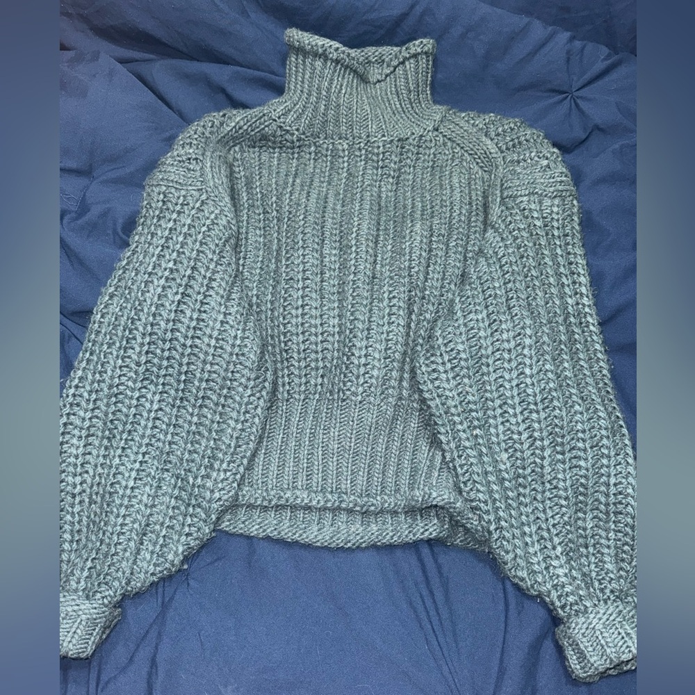 H&M Blue Chunky Knitted Sweater XS